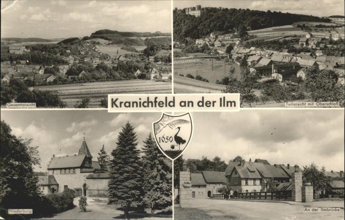 Kranichfeld Oberschloß Kranich 1650 Ilmbrücke Niede