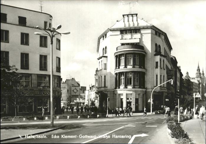 Halle Saale Ecke Klement Gottwaid Strasse Hansering