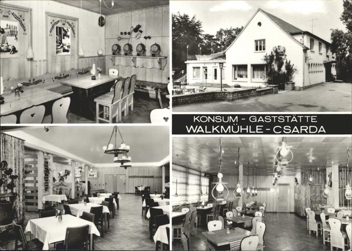 Sangerhausen Suedharz Walkmühle Csarda Konsum Gaststätte