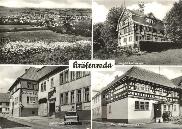 Graefenroda Jugendherberge Rat d. Gemeinde Bahnhofs