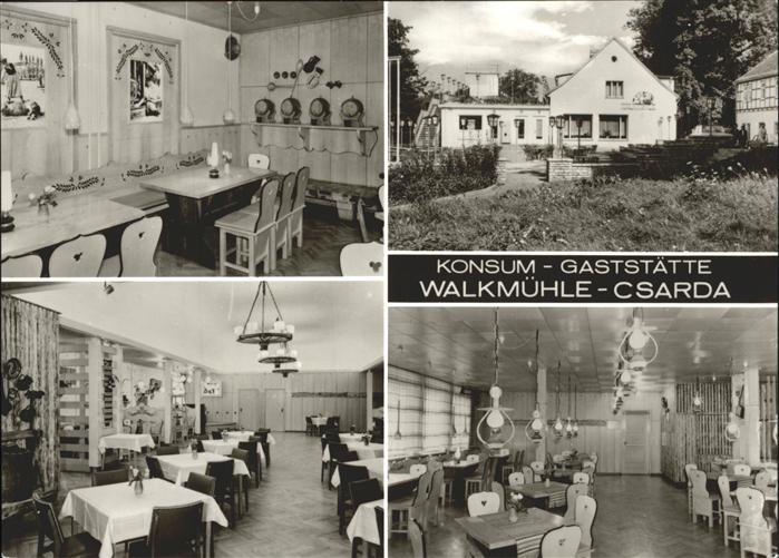 Sangerhausen Suedharz Konsum Gaststätte Walkmühle Csarda