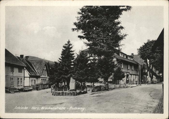 Schierke Harz Brockenstr. Bodeweg
