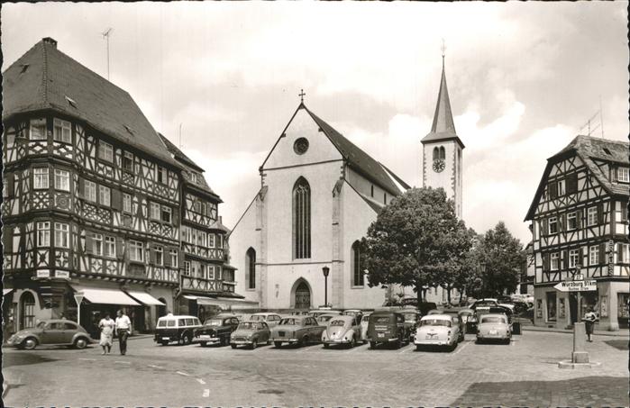 Mosbach Baden Marktplatz ev.Kirche