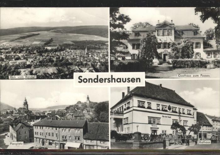 Sondershausen Thueringen Gasthaus zum Possen Rathaus