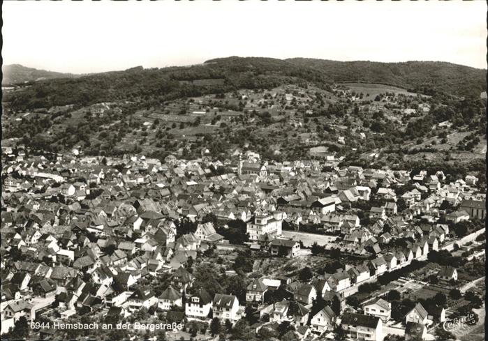 Hemsbach Bergstrasse Fliegeraufnahme