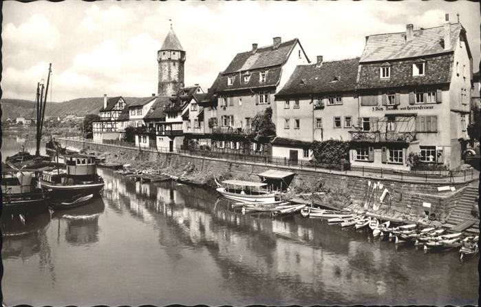 Wertheim Main an der Tauber Schiffe Boote