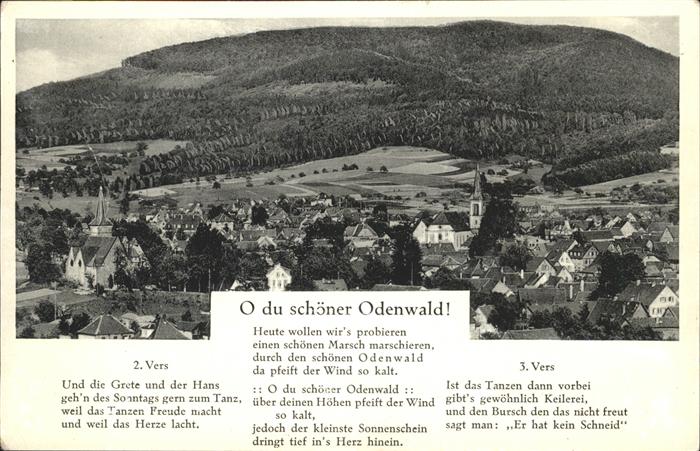 Fuerth Odenwald Oh du schöner Odenwald Lied