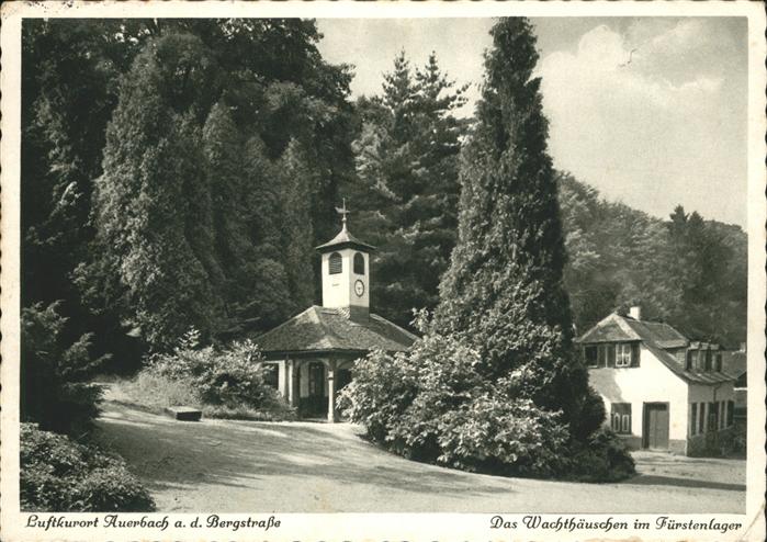 Auerbach Bergstrasse Wachthäuschen im Fürstenlager