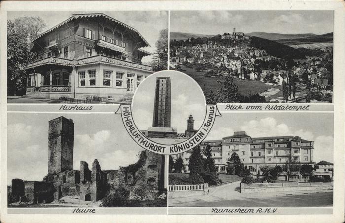 Koenigstein Taunus Kurhaus Ruine Taunusheim