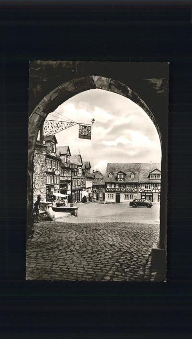 Braunfels Torbogen Markplatz Fachwerkhäuser