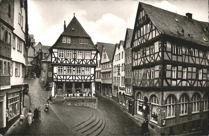 WETZLAR Lahn Hessen Wertherhaus Alte Muenz Fachwerkhaeuser