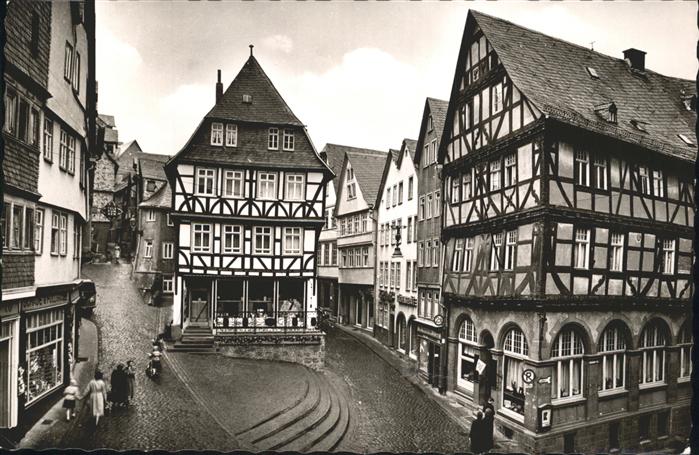 WETZLAR Lahn Hessen Wertherhaus Alte Muenz Fachwerkhaeuser