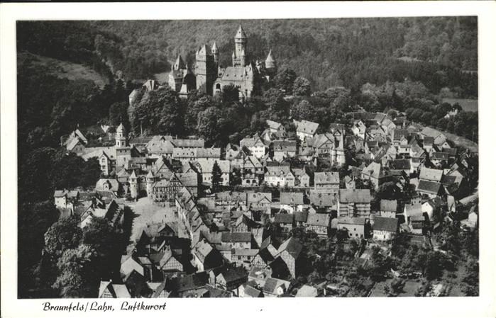Braunfels Schloss Braunfels Luftaufnahme