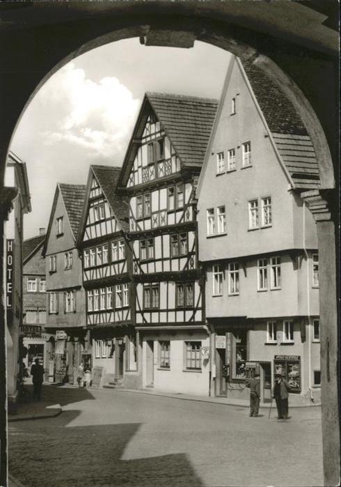 Gruenberg Hessen Markplatz Torbogen