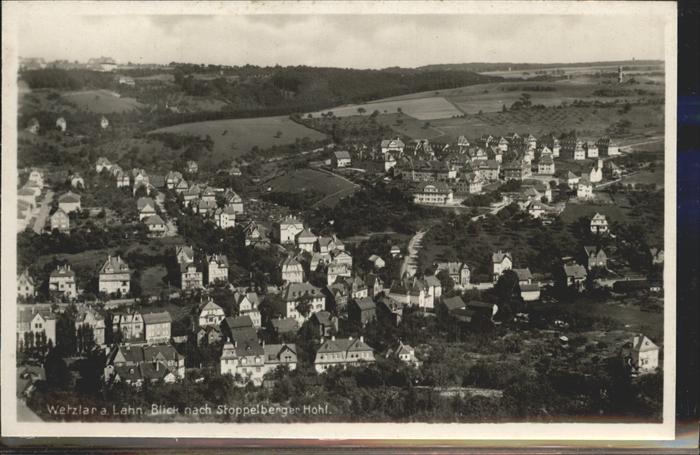 WETZLAR Lahn Hessen Teilansicht Blick nach Stoppelberger Hohl.