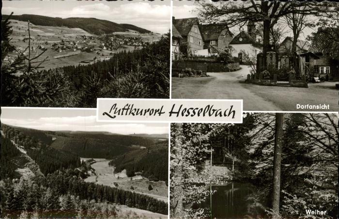 Hesselbach Odenwald Dorf Weiher