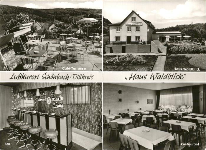Schoenbach Dillkreis Haus Waldblick Restaurant Cafe Terasse