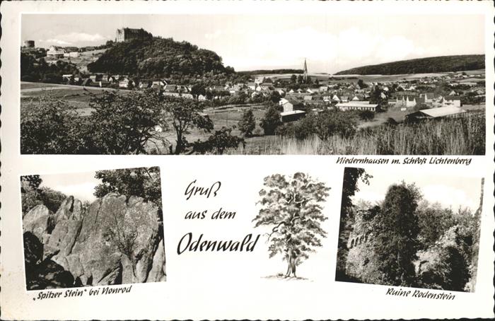 Niedernhausen Odenwald Schloß Lichtenberg Ruine Rodenstein
