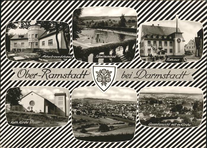 Ober-Ramstadt Oberramstadt Muehltal DARM Naturfreundehaus Schwimmbad Kirche Rath