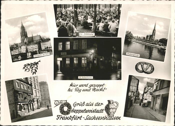 Frankfurt Main Dreikönigskirche Mainpartie Dom