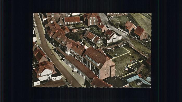 Juist Nordseebad Fliegeraufnahme Nordseehotel Hubertuskl