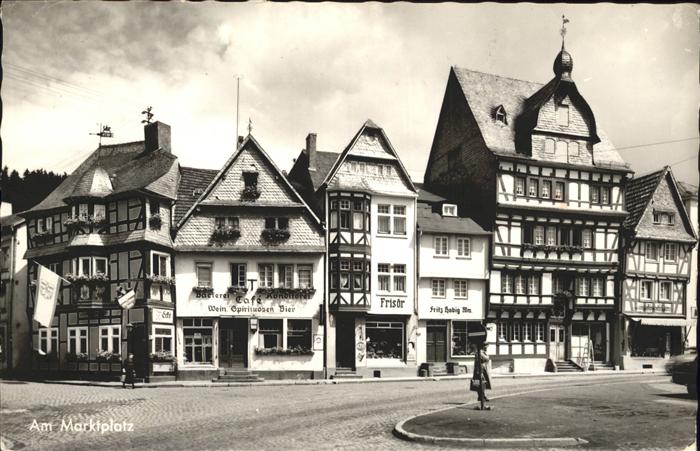Adenau Ahrweiler Rheinland-Pfalz Marktplatz Fachwerk