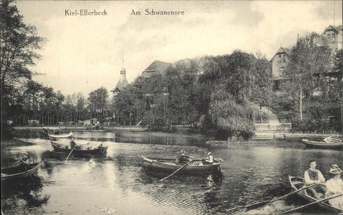 Kiel Ellerbeck Am Schwanensee Ruderboote