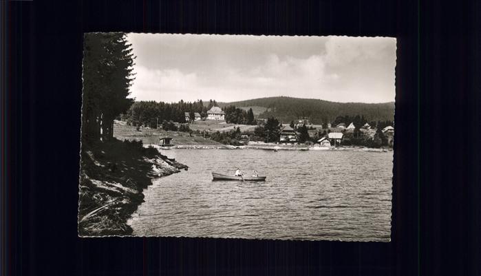 Schluchsee See Ruderboot Gasthaus Metzgerei Schwör