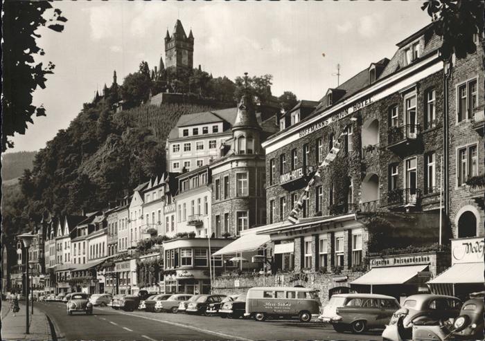 Cochem Mosel Uferstrasse Autos Burg