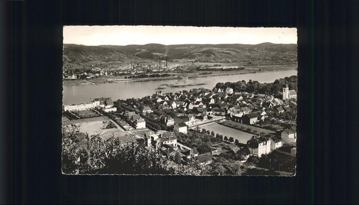Niederbreisig Bad Breisig Ahrweiler Rheinland-Pfalz Fliegeraufnahme am Rhein