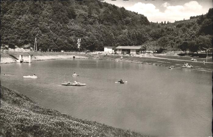 Stadtkyll Stausee Baden Camping Boote