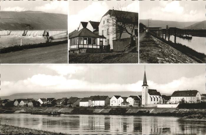 Detzem Staustufe Schleuse Gasthaus zum Anker