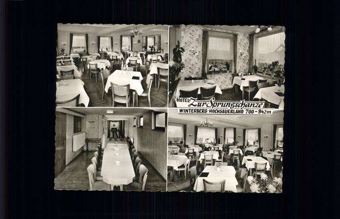 Winterberg Hochsauerland Hotel Zur Sprungschanze Klappkarte