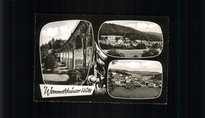 Gladenbach Lahn Hessen Wommelshaeuser Huette Viadukt