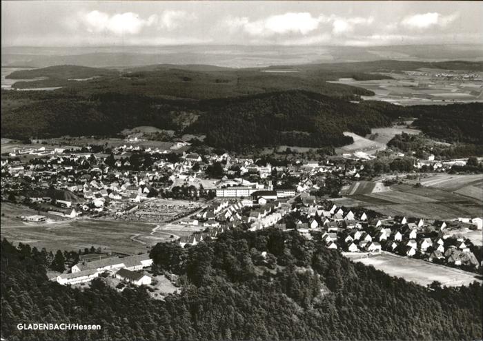 Gladenbach Hessen Flugaufnahme