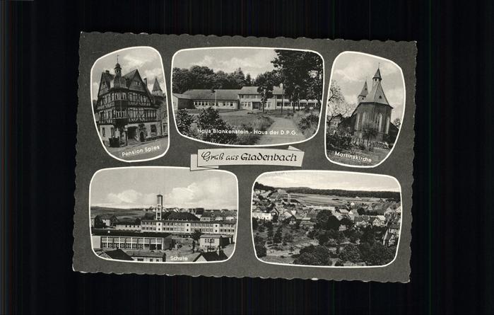 Gladenbach Hessen Martinskirche Haus Blankenstein Pension Spies