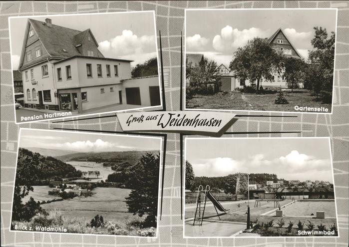 Weidenhausen Gladenbach Schwimmbad Pension Hartmann Waldmuehle