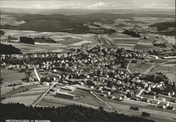 Weidenhausen Gladenbach Salzbödetal Flugaufnahme