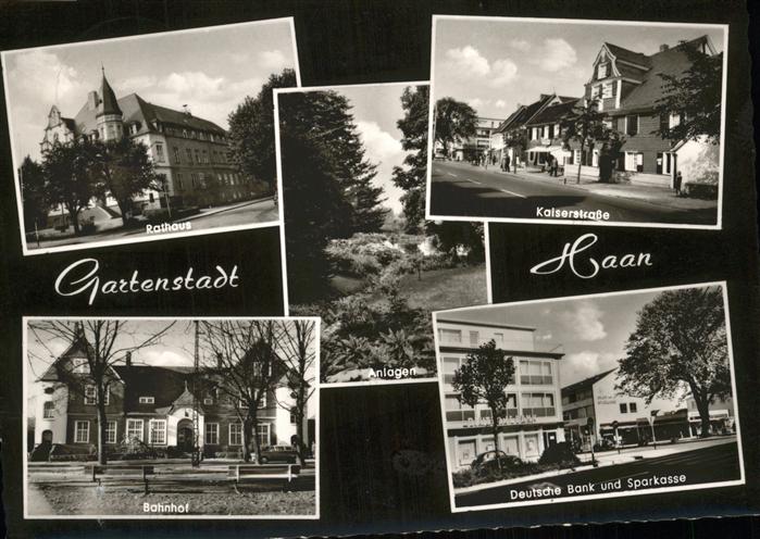 Haan Rheinland Gartenstadt Deutsche Bank Sparkasse Kai
