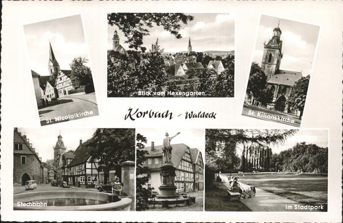 Korbach St. Kilianskirche Stadtpark Nicolaikirc