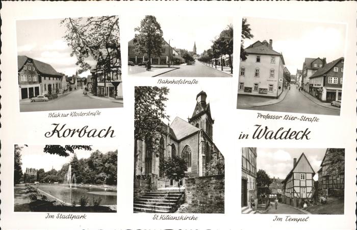 Korbach Pfrofessor Bier-Str. Tempel Stadtpark