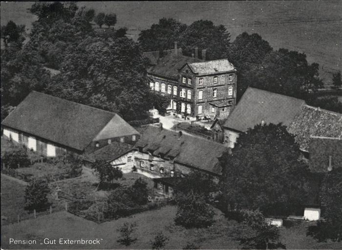 Nieheim Pension Gut Externbrock Flugaufnahme