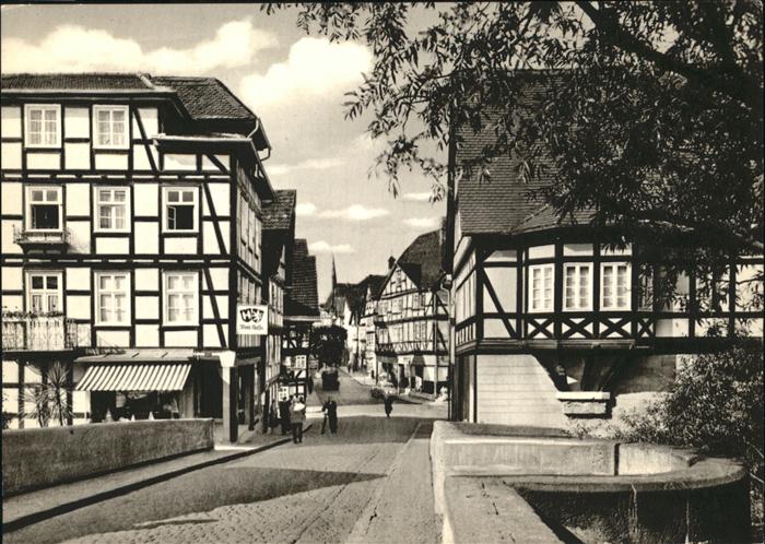 Melsungen Fulda Brückenstrasse Fachwerkhäuser