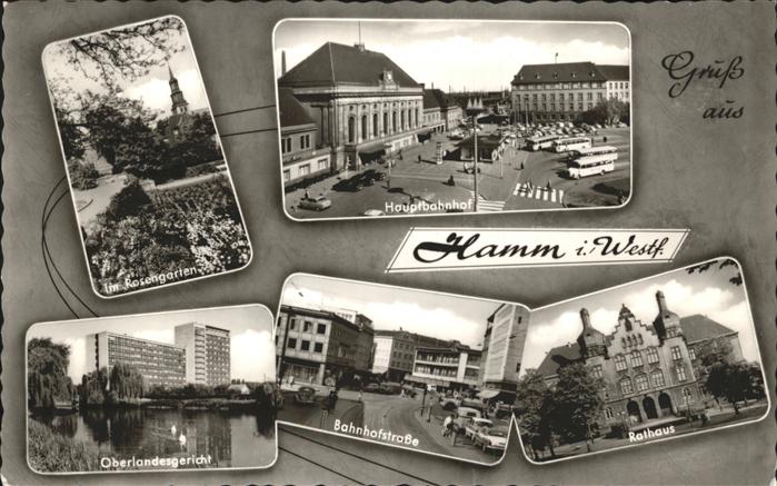 Hamm Westfalen Rathaus Bahnhofstr. Hauptbahnof Rosenga