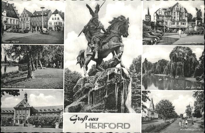 Herford Wittekind Denkmal Wilhelmsplatz Aa Werr