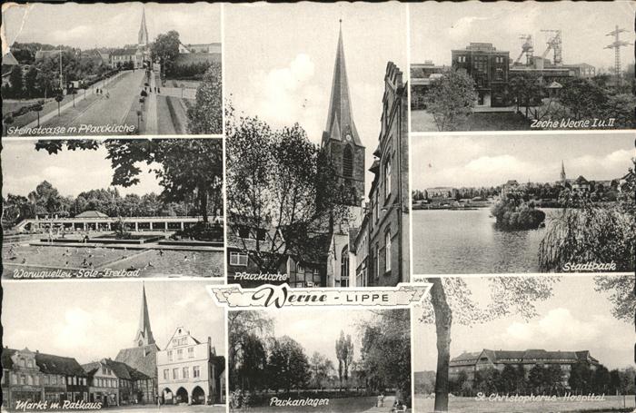 Werne Unna Stadtpark Zeche Werne Pfarrkirche Markt