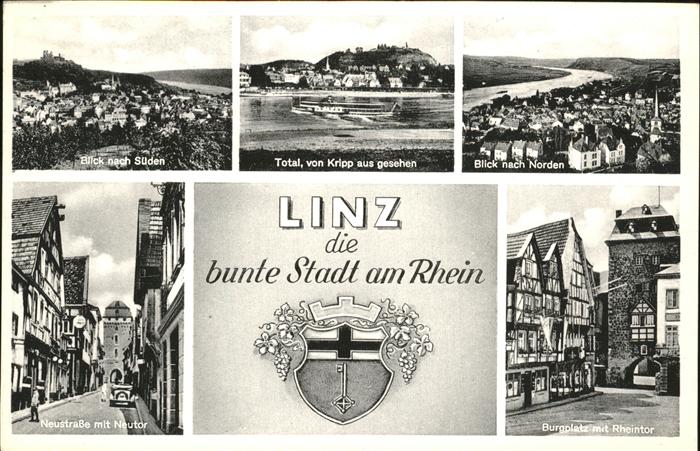 Linz Rhein Burgplatz Rheintor Kripp Neustr. Neutor