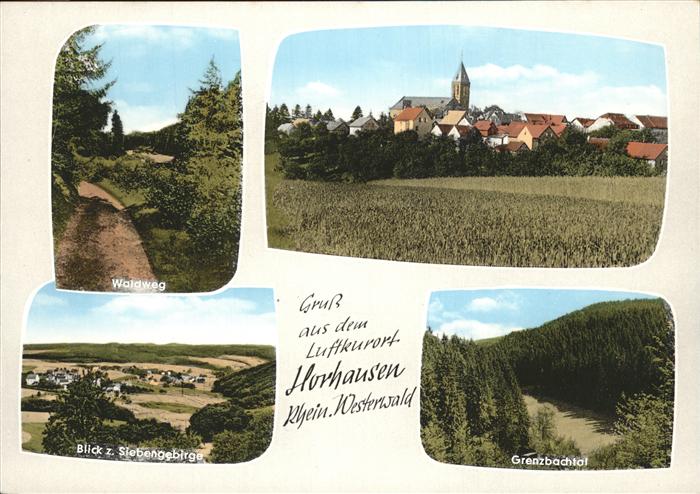Horhausen Westerwald Grenzbachtal Siebengebirge Waldweg