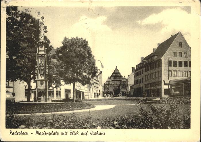 Paderborn Marienplatz Rathaus