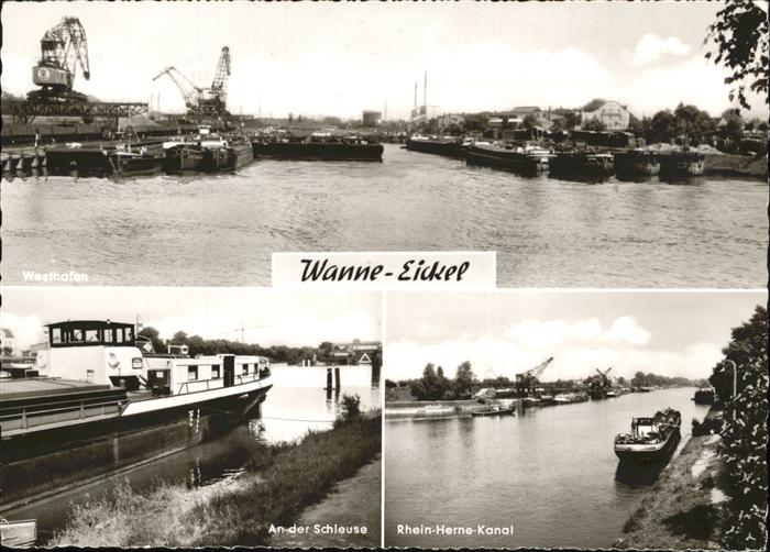 Wanne-Eickel Schleuse Westhafen Rhein Herne Kanal